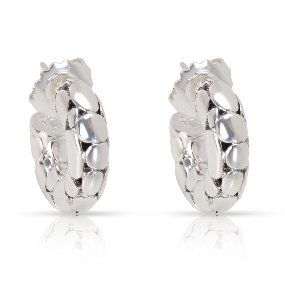 John Hardy Kali Dot Hoop Earrings in Sterling Silver
